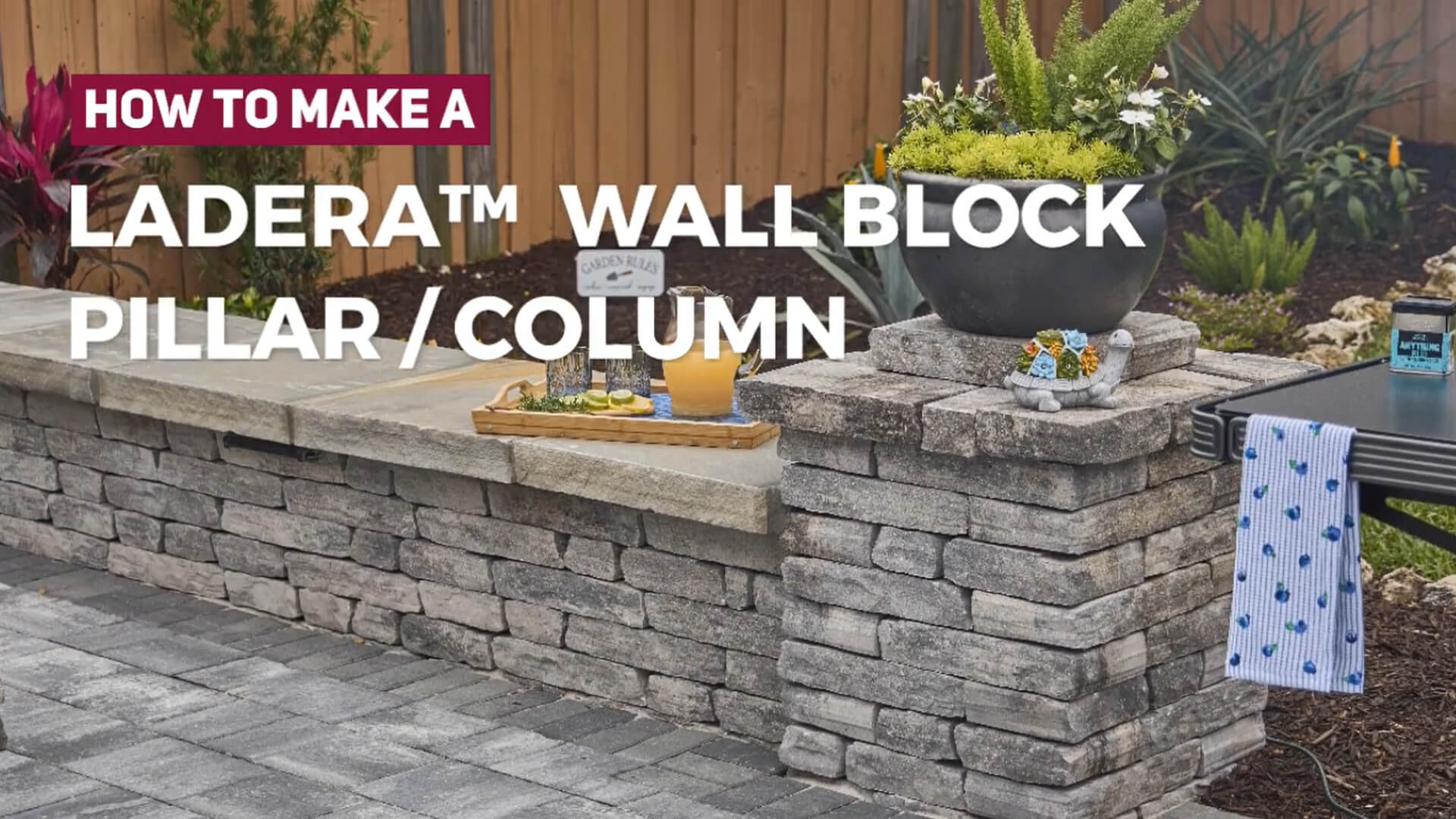 How to Build a Ladera Wall Block Pillar / Column