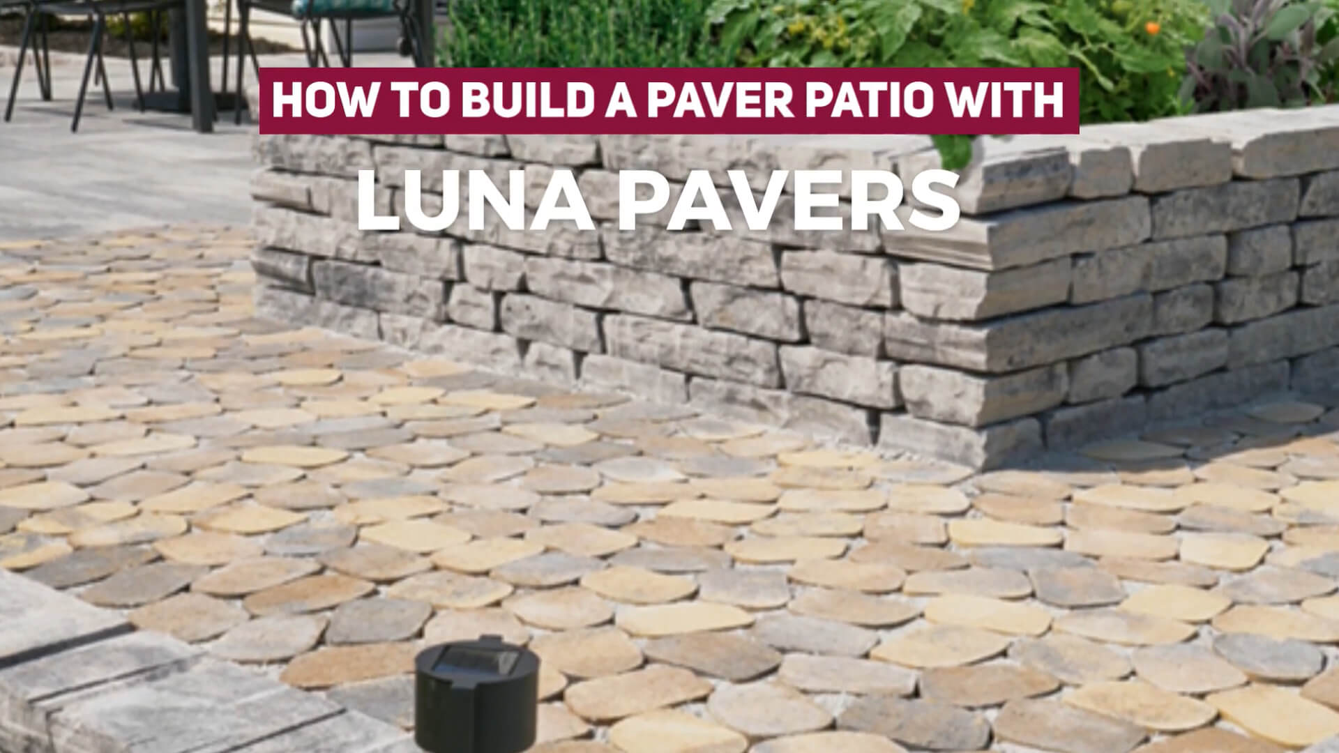 How to build a paver patio with Luna pavers