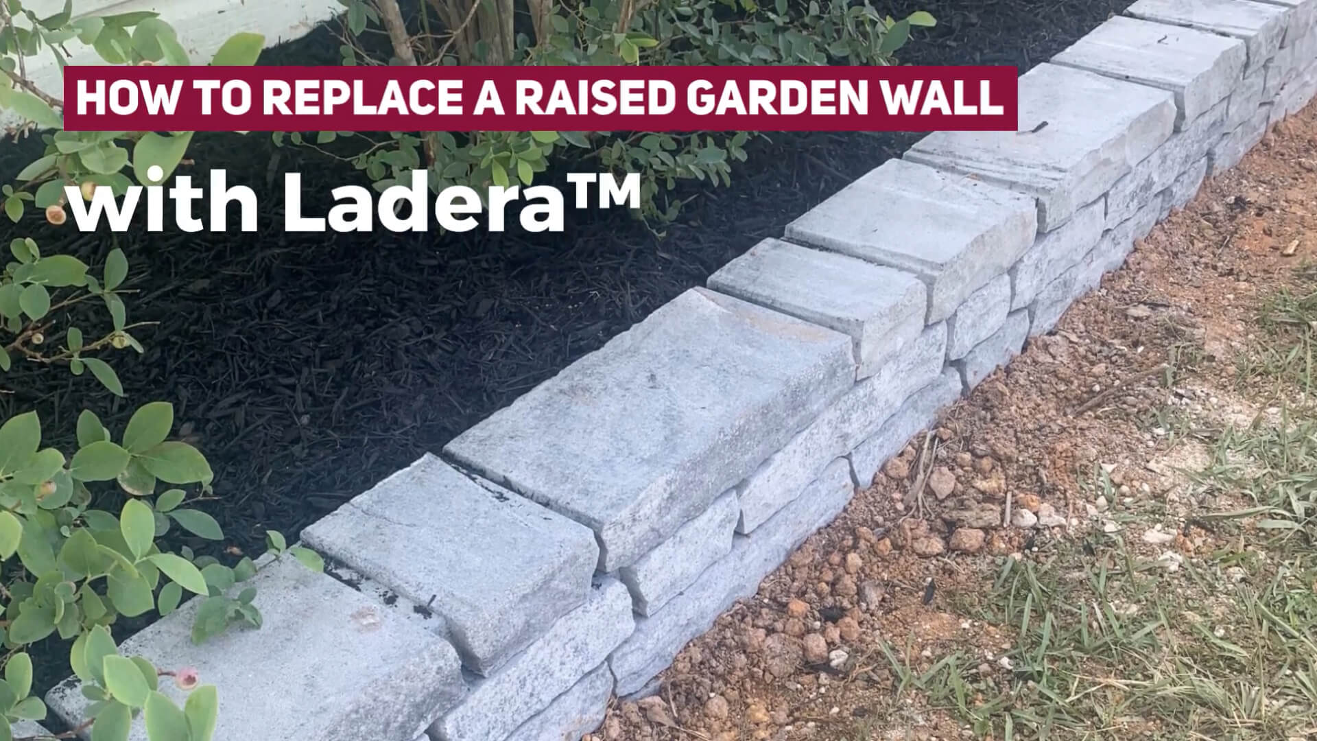 How To Replace A Raised Garden Wall With Ladera Wall Blocks